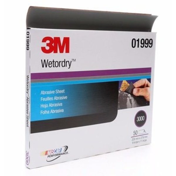 WET/DRY SHEET 3000 GRIT BOX/50, 3M, Mfr#: 3M01999